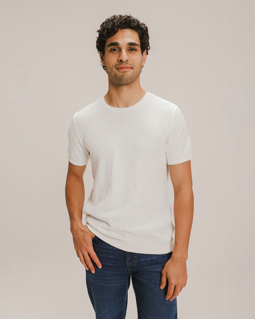 Playera Estructurada Blanca